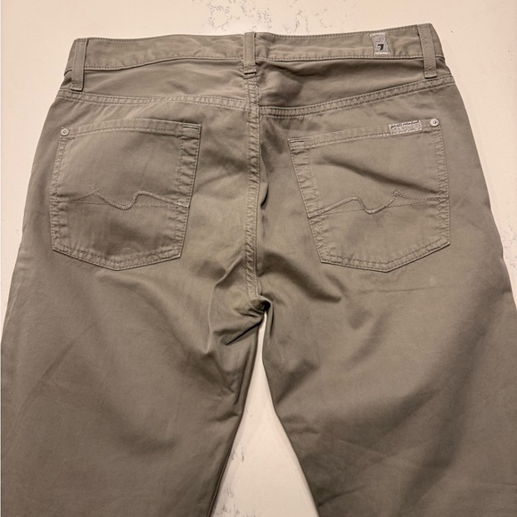 7 For All Mankind 5 pocket standard pants greige color - Picture 10 of 13